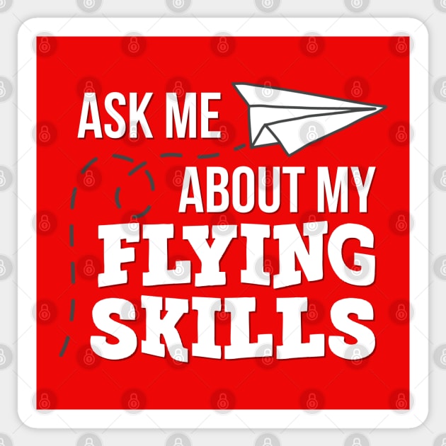 Ask me about my flying skills Sticker by Kcaand